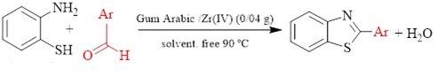 Synthesis of benzothiazoles in the presence of a new natural based nanocatalyst containing Zr(IV)