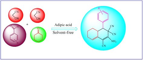 Adipic acid as a homogenous, functional, and environmentally friendly catalyst for the solvent-free synthesis of ortho-aminocarbonitrile tetrahydronaphthalenes derivatives