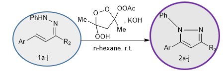 Synthesis of Trisubstituted Pyrazoles via Intramolecular C&minus;H Amination